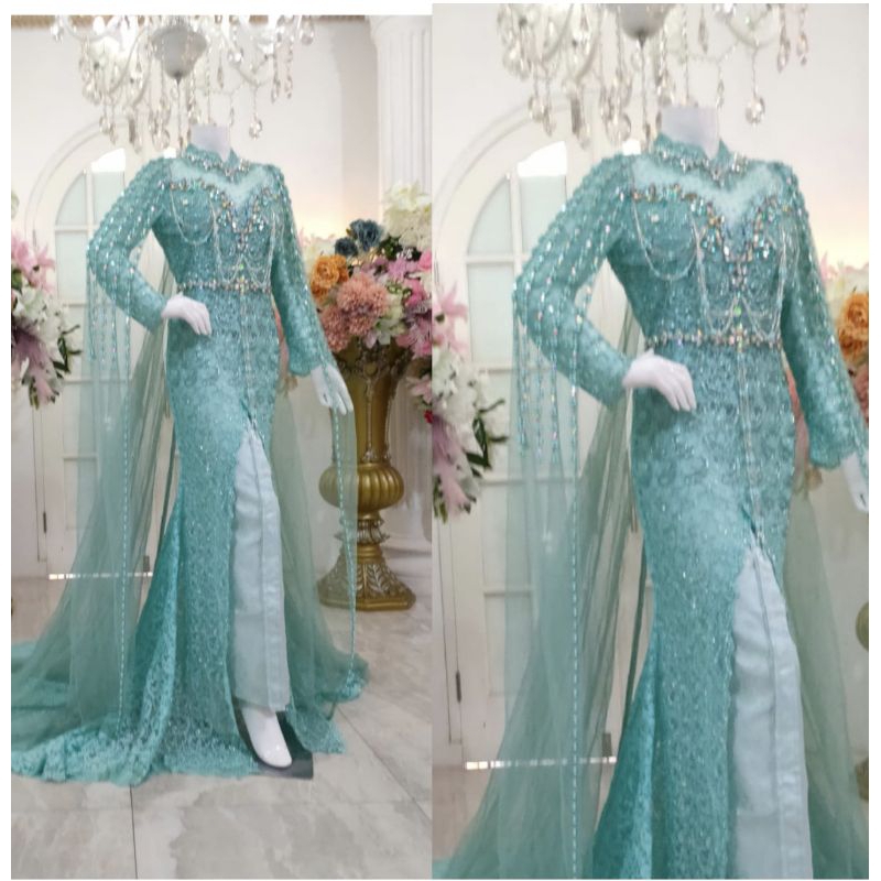 KEBAYA AKAD MODERN FULL PAYET //GAUN SLIM COUPLE MEWAH MODERN//KEBAYA