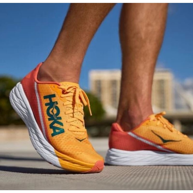 Hoka One One Rocket X Women's Running Shoes - Radiant Yellow/Camellia