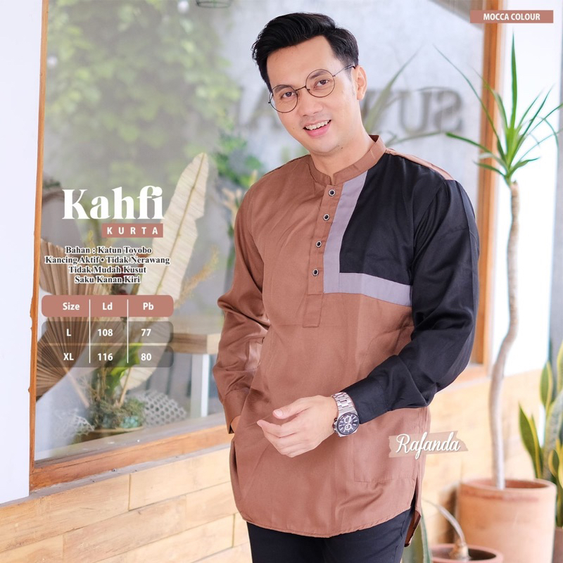Khafi koko kemeja muslim pria