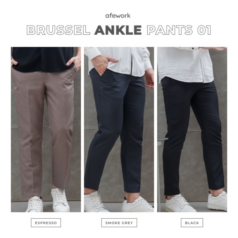 Brussel ankle pants 01 Afework / celana panjang pria / Celana panjang Afework