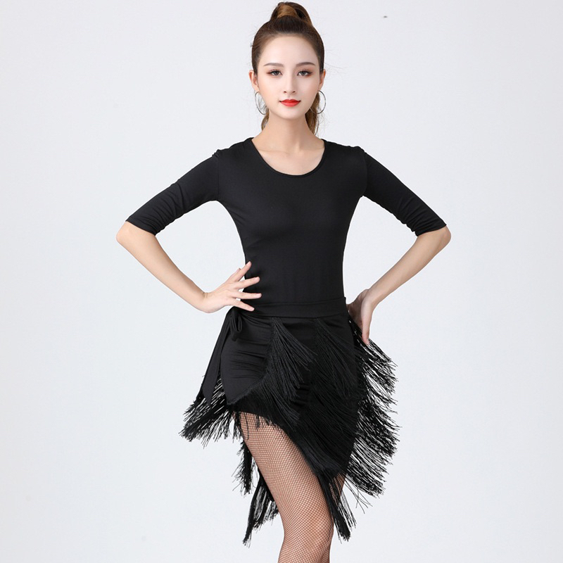 Atasan Neck Silang - Baju Tari / Line Dance / Dansa Elastis Bodycon