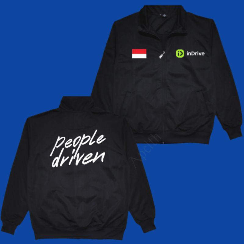 Jaket Tracktop-Indriver/Jaket Tracktop HITAM