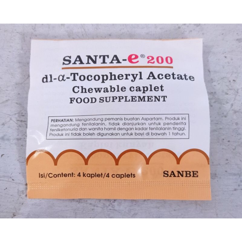 SANTA E 200 MG Strip 4 kaplet