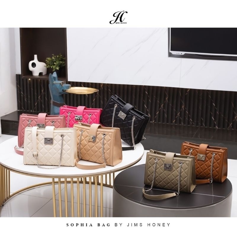 Sophia bag Jims honey Tas selempang wanita original realpic cod tas kerja murah import official store