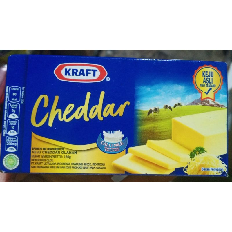 

Keju Kraft Cheddar 15gr