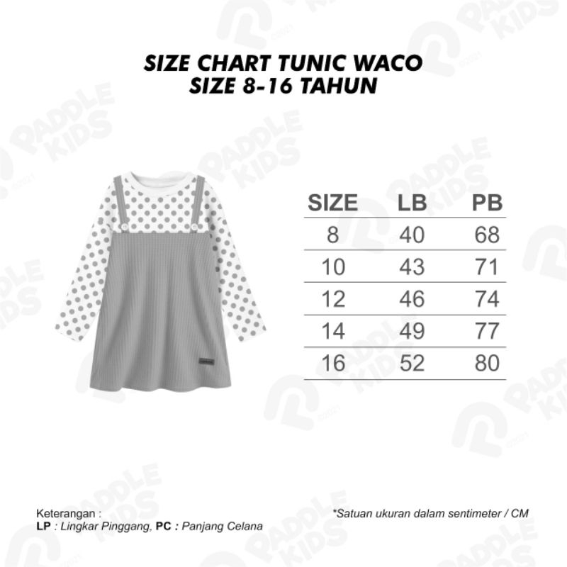 TUNIK WACO BY PADDLEKIDS merah