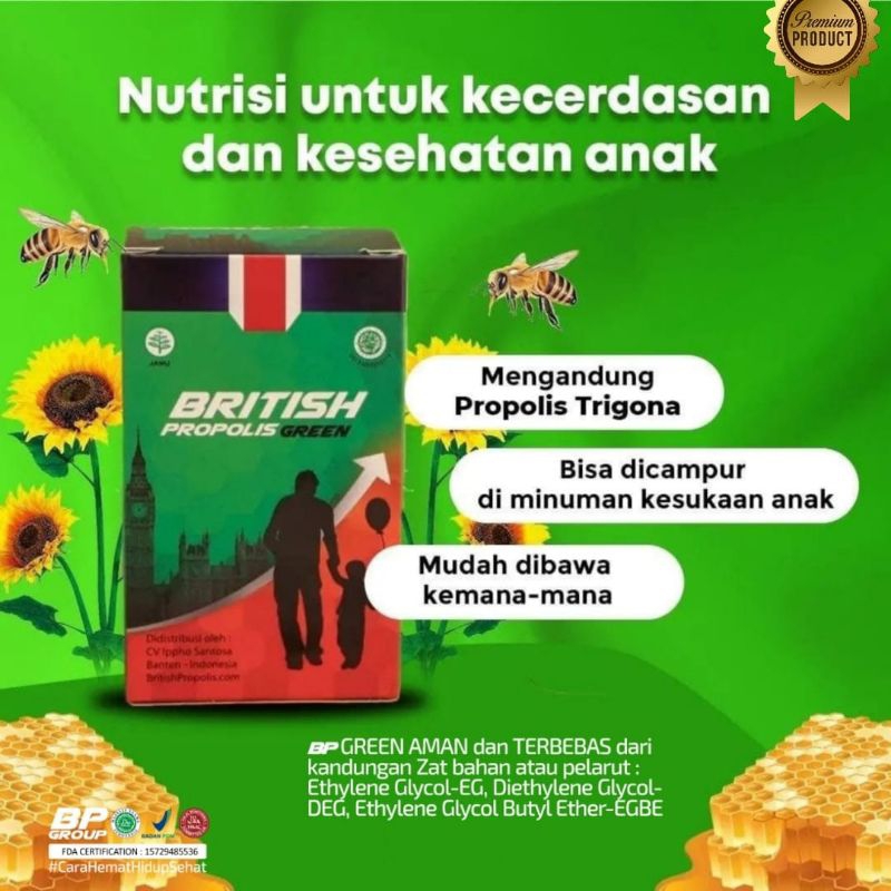 British Propolis green (british propolis anak)