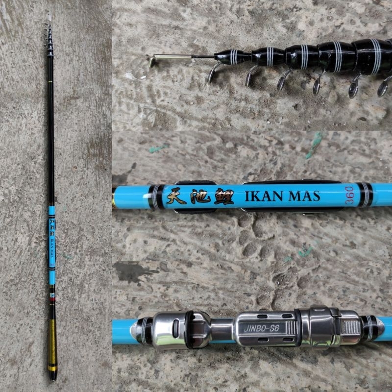 Joran Tegek Oregon Ikan Mas 360 450 540 630 Kolong Batikan