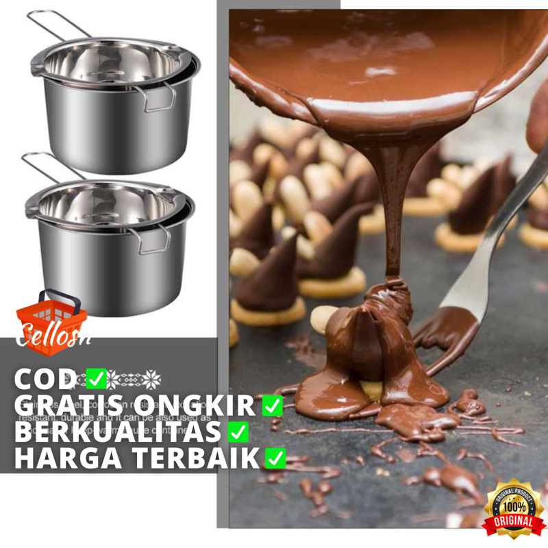 Panci Leleh Coklat Keju Stainless Steel 400ml Melting Pot