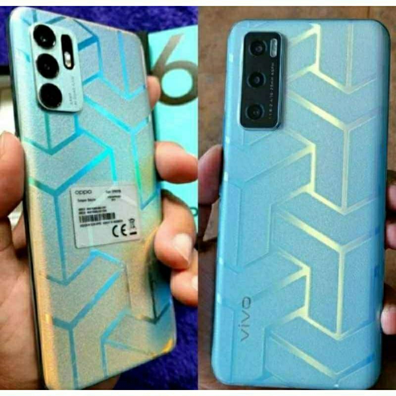 Garskin Glitter Transformer Transparan Anti Gores VIVO Y19 Anti jamur hp