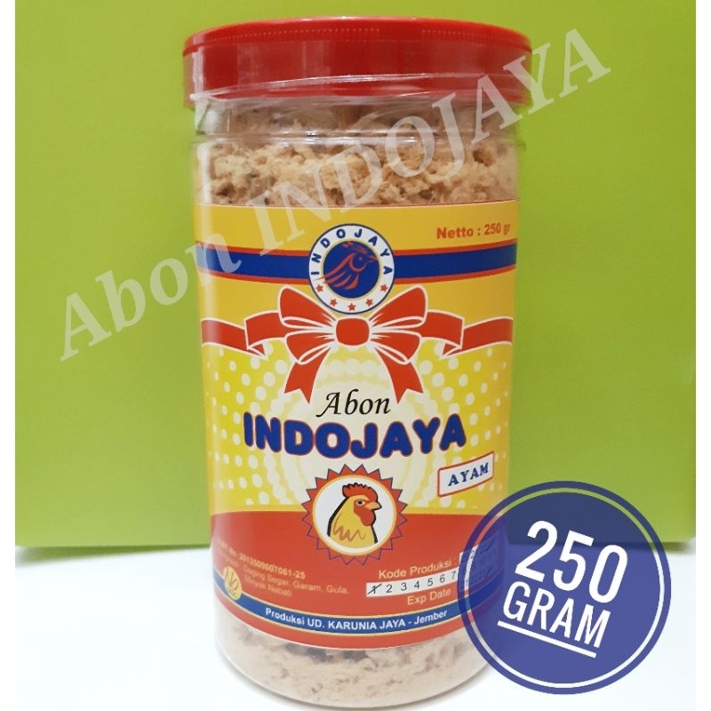

Abon Ayam Premium INDOJAYA no MSG