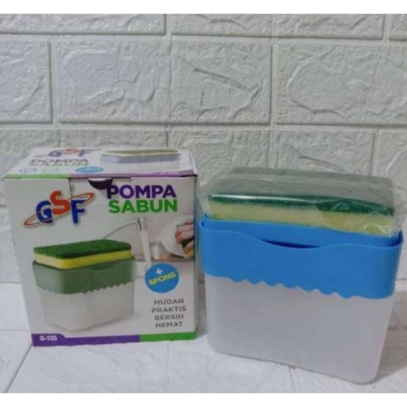Dispenser Sabun Cuci Piring Free Spons Soap Pump GSF 135 Pompa Sabun Cuci Piring