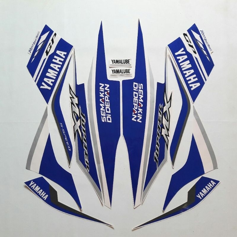 Striping sticker lis yamaha jupiter mx new moto gp 2013 2014 biru putih
