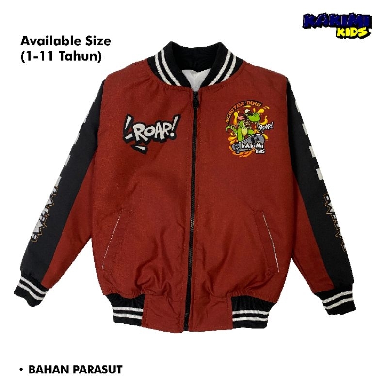 Jaket Parasut Anak "Red Crocodile"