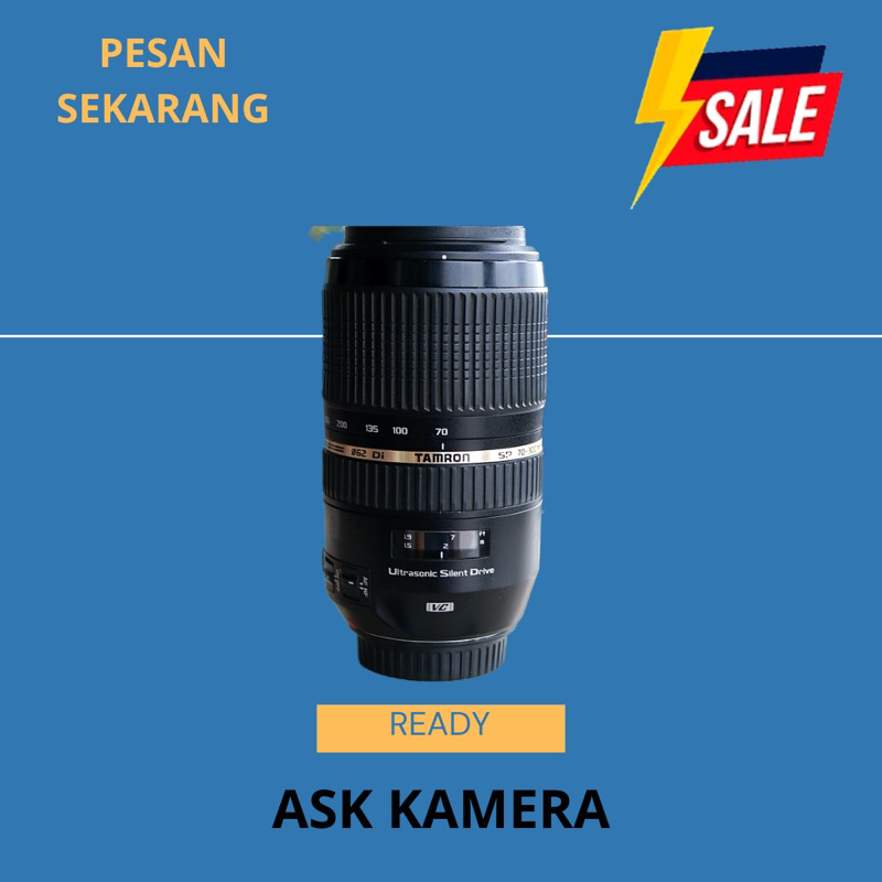 LENSA TAMRON 70 300MM VC SIAP LANGSUNG PAKAI