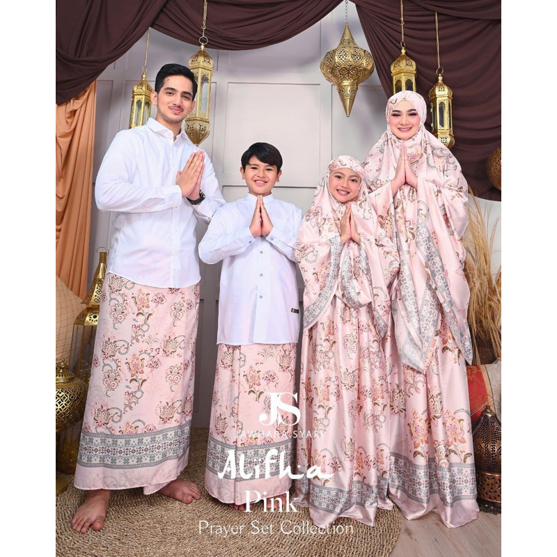 JS Alifha Series Raya Family Prayer set (MUKENA IBU)