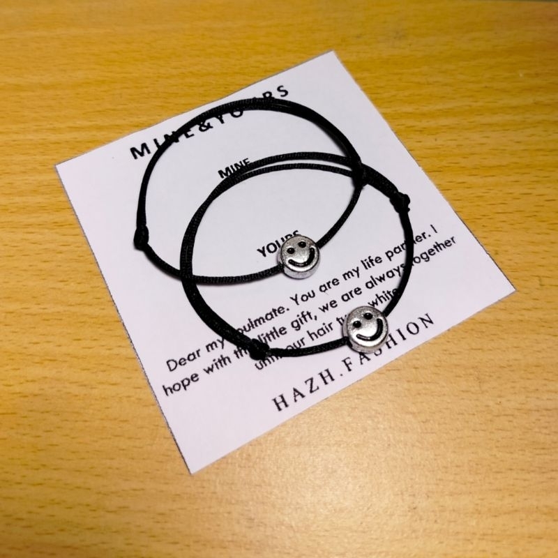 GELANG Couple Simple PREMIUM | Gelang MINIMALIS | Gelang PASANGAN | Gelang Hitam COUPLE | Gelang Tal