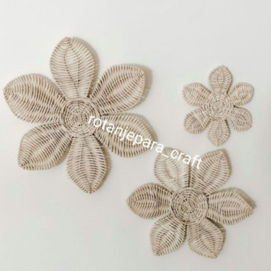 Rotan hiasan dinding bunga/bunga tempel/hiasan dinding /walldekor/walldecor/