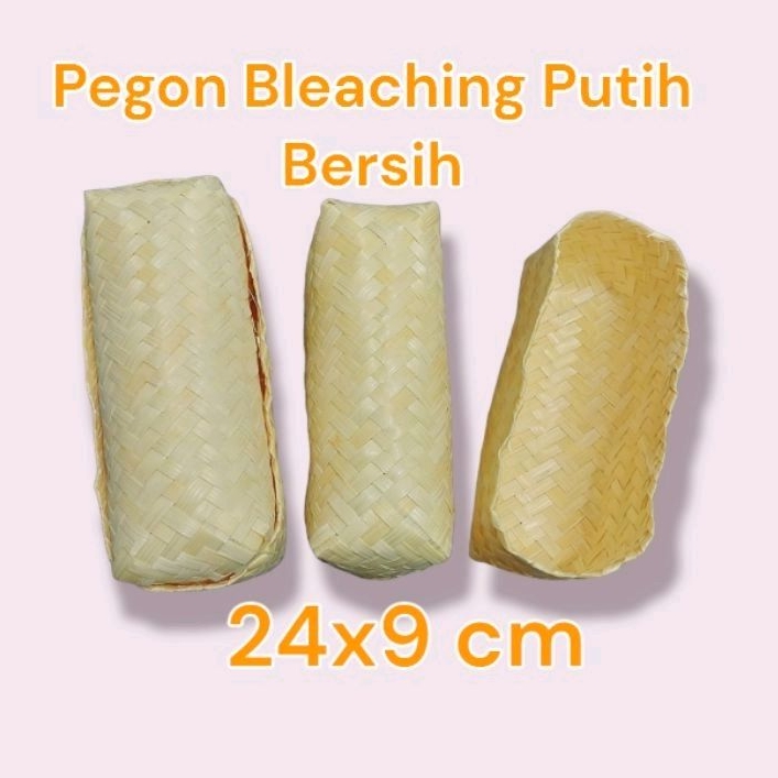 Besek Persegi Panjang Pegon Warna Putih | Besek Hampers