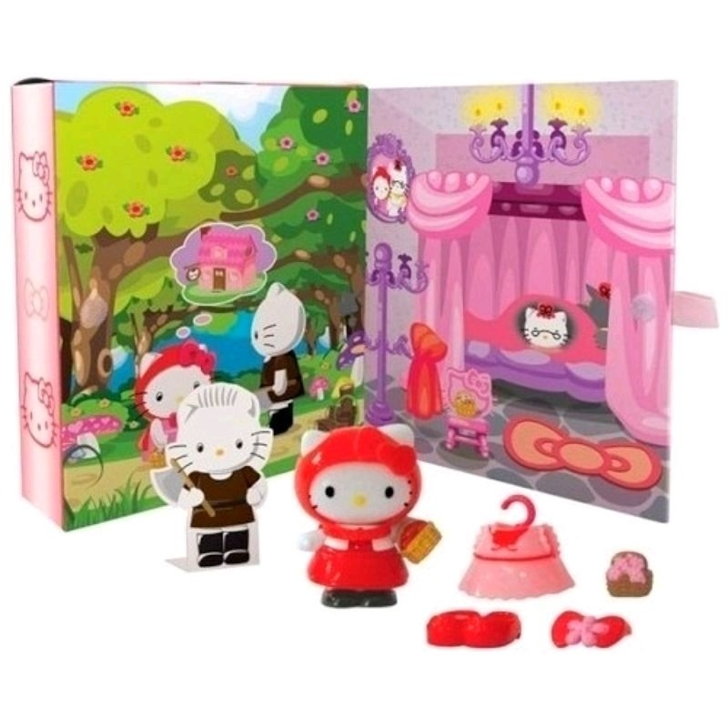 Blue box sanrio hello kitty playset