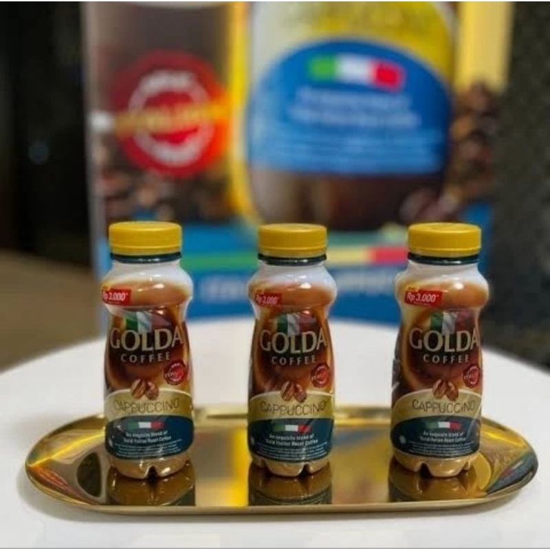 

golda coffee cappuccino 200ml isi 12pcs via Gojek/Grab