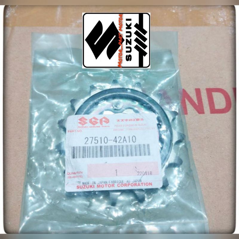 gear ger gir depan Suzuki DR 200 original Suzuki Japan