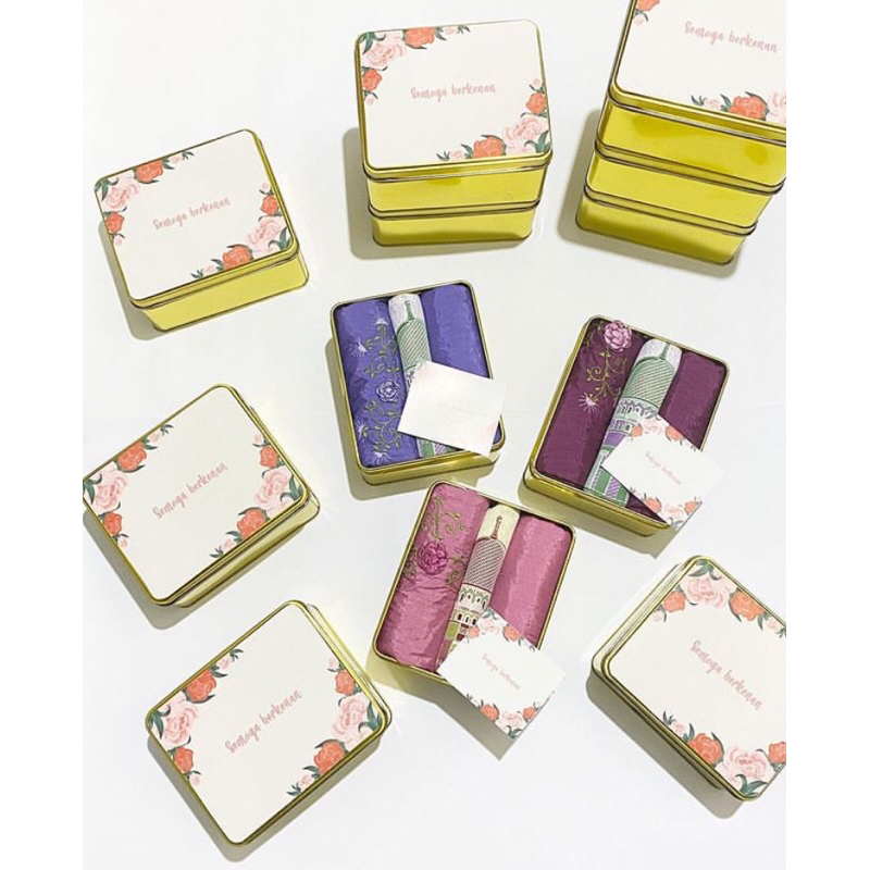 Hampers mukena traveling dengan sejadah