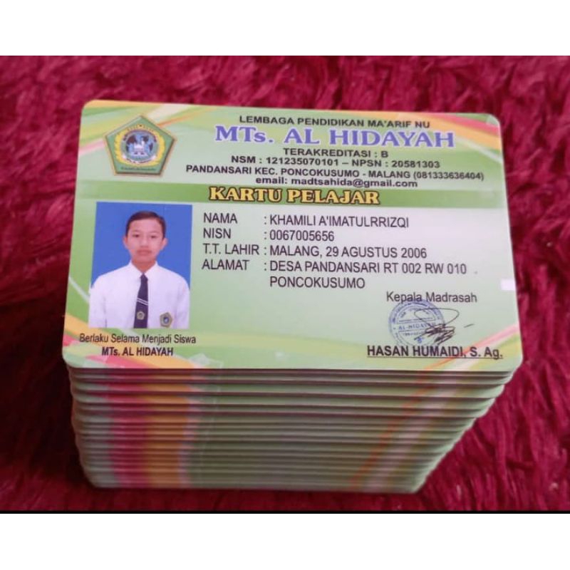 

KARTU PELAJAR | KTA | ID CARD | KARTU ANGGOTA | KARTU IDENTITAS