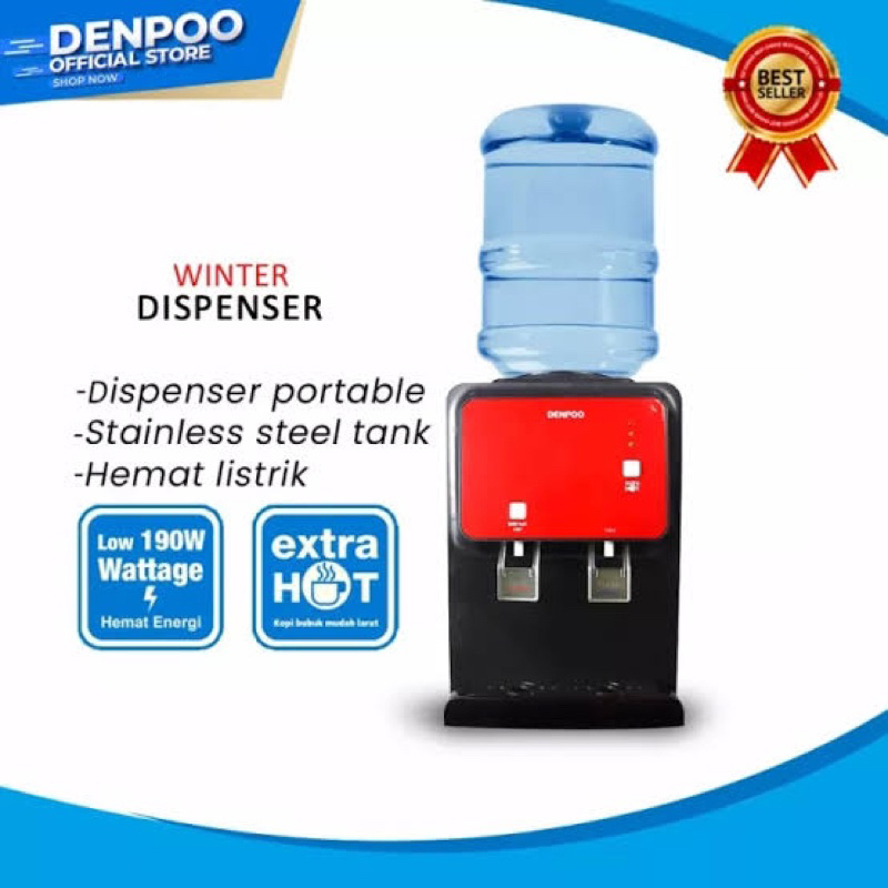 Dispenser meja panas dingin Denpoo Winter Low watt