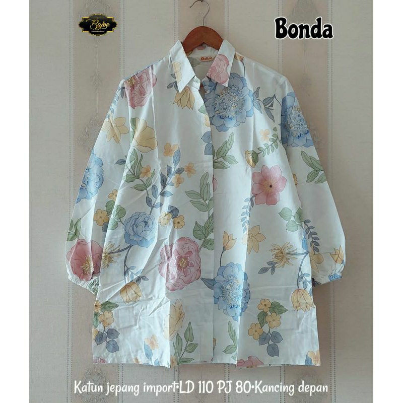 BONDA KEMEJA BAHAN KATUN JEPANG