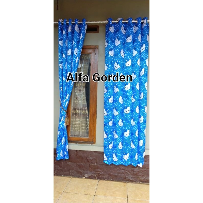 Gorden jendela kamar gorden motif hello kitty gorden pintu kamar gorden anak gorden murah korden kol