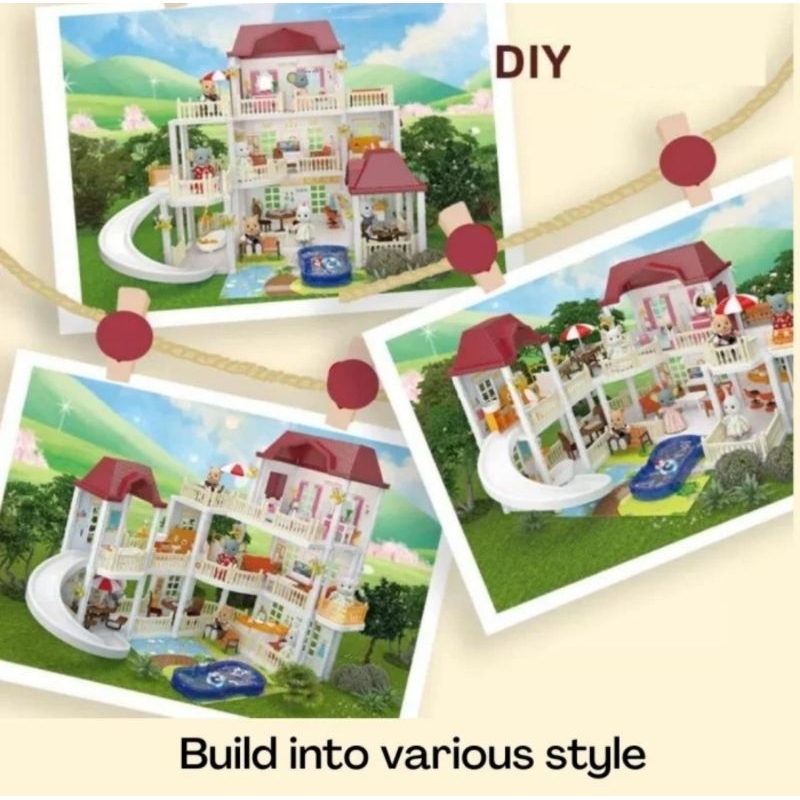 loyal shopp | mainan apartemen villa set | bundling rabbit doll | koala diary apartement villa set t