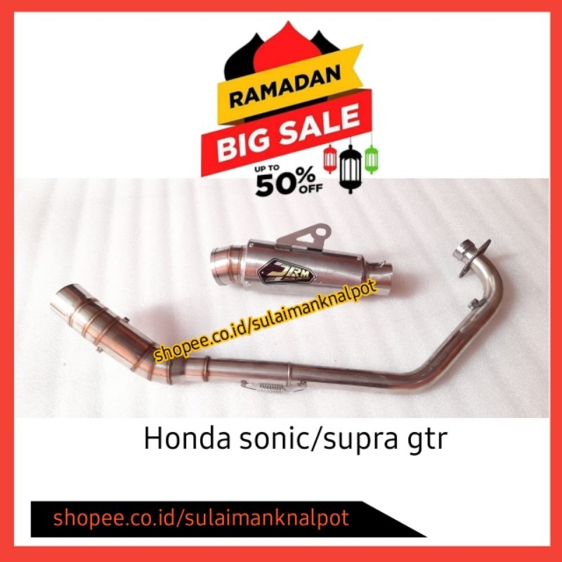 knalpot JRM honda sonic supra gtr 150 full stainless
