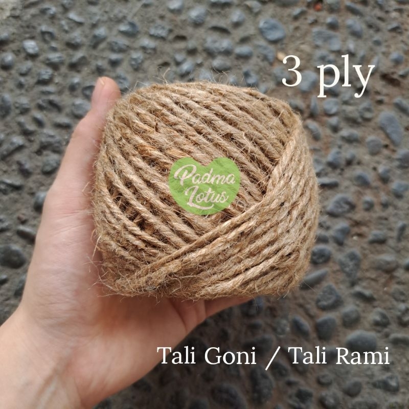 Tali Goni tali Rami coklat 3 ply 2 ply