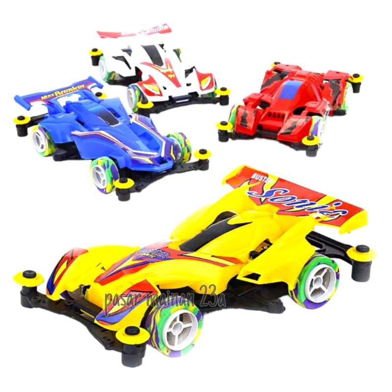 Mainan Mobil Tamiya Mini 4WD Super Speedy Rancing Mobil Balap