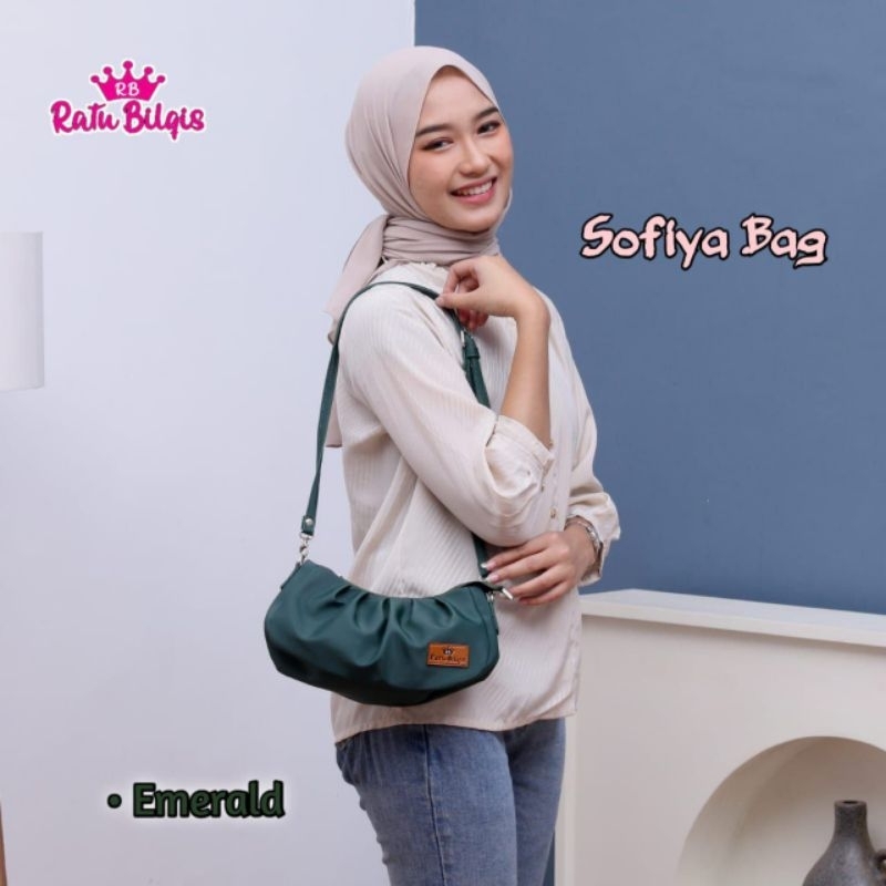 TAS SELEMPANG SOFIYA BAG BY RATU BILQIS BAHAN CHOCOLY ANTI AIR PREMIUM WATERPROOF TAS SELEMPANG