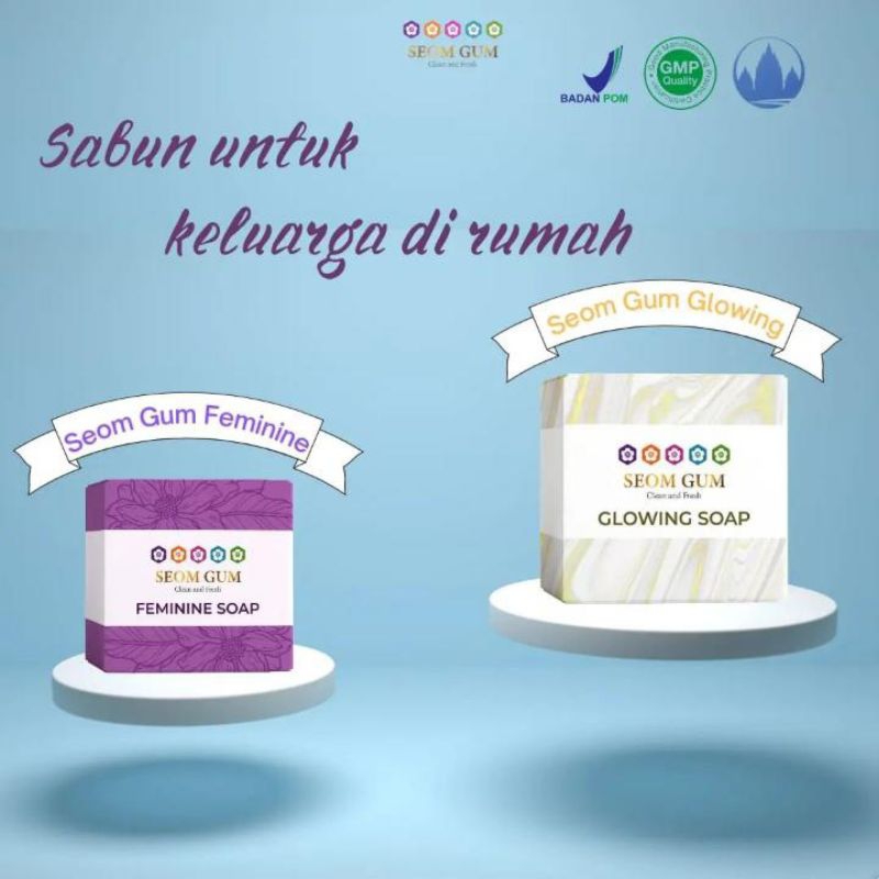 Seomgum Glowing Soap/Feminine Soap/Sabun pemutih Wajah/Pemutih dan Mencerahkan Badan Ampuh/ Sabun Gl
