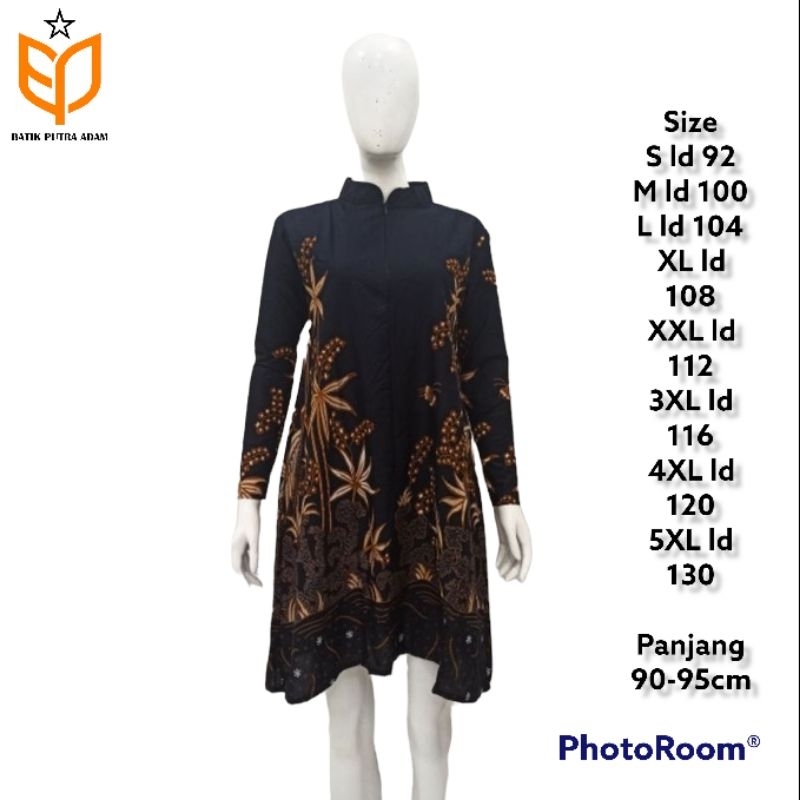TUNIK BATIK //ATASAN BATIK WANITA JUMBO 5XL //BAJU BATIK WANITA MODERN //TUNIK BATIK KEKINIAN TERBAR