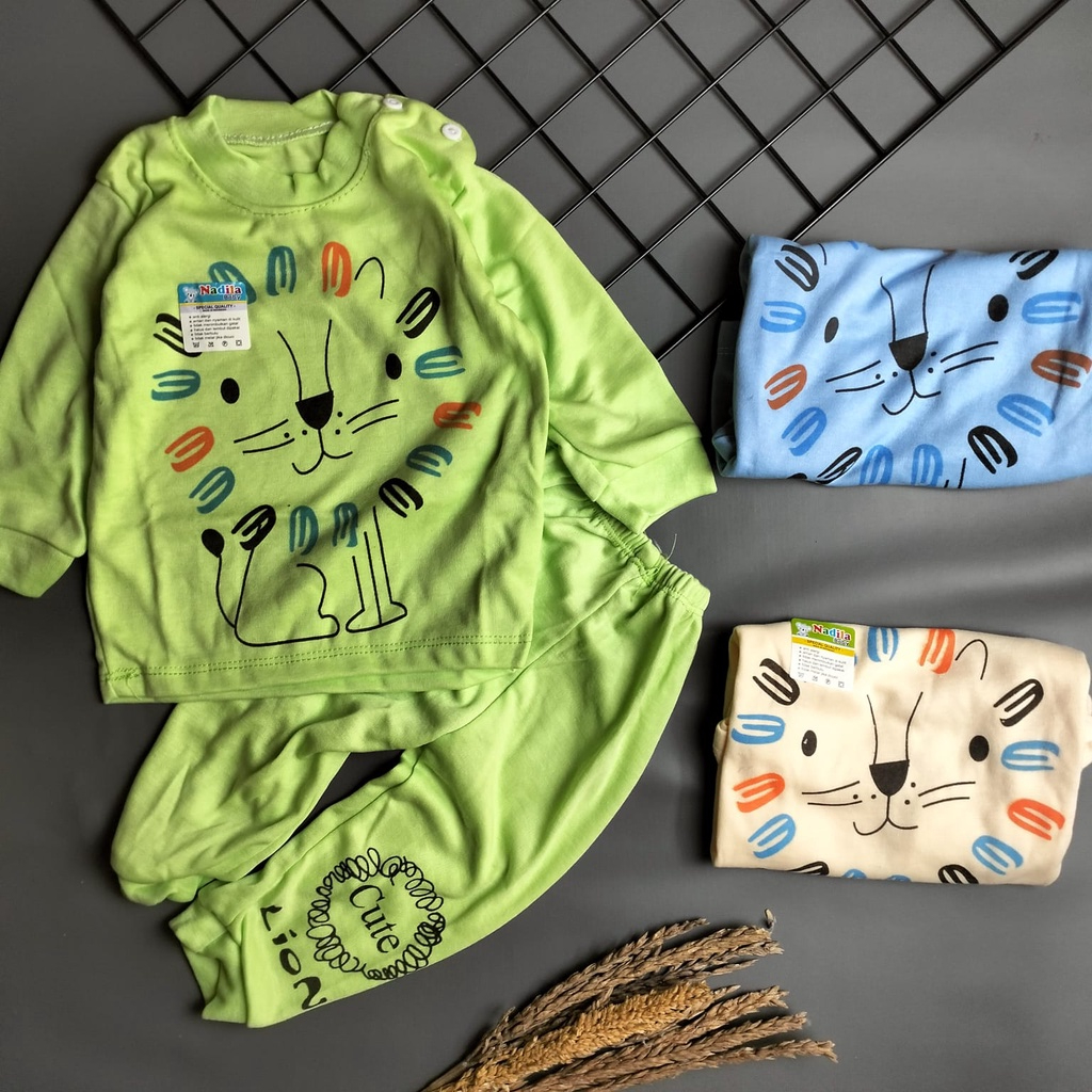 piyama bayi 3-18 bulan motif tiger