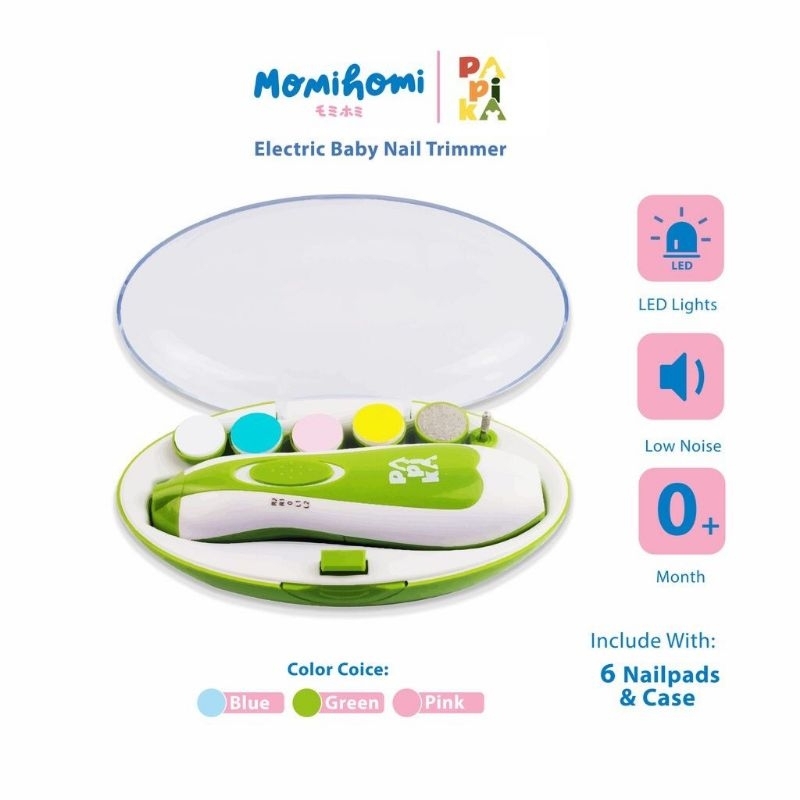 Momi Homi Papika Baby Nail Trimmer / Set Gunting Kuku Bayi