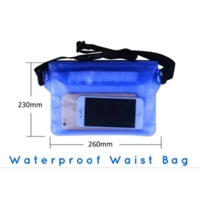 Waterproof Secret Travel Waist Belt / Tas pinggang Tas Konser Transparan