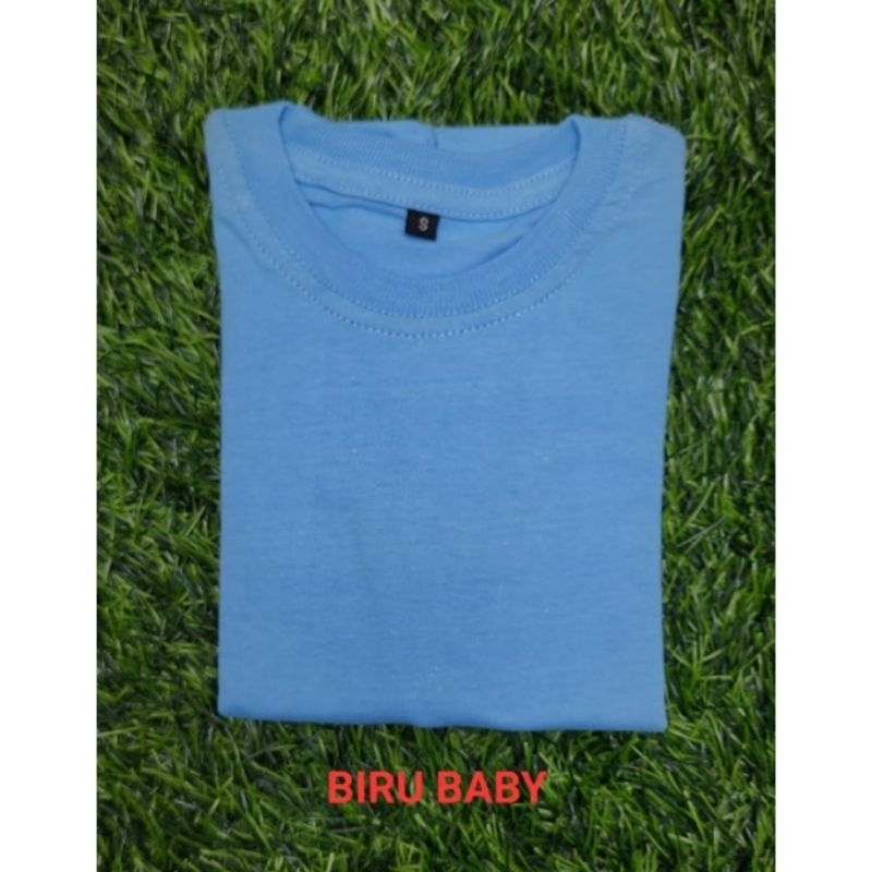 BAJU ANAK KAOS POLOS LAKI DAN PEREMPUAN USIA 1-8 TAHUN BANYAK WARNA