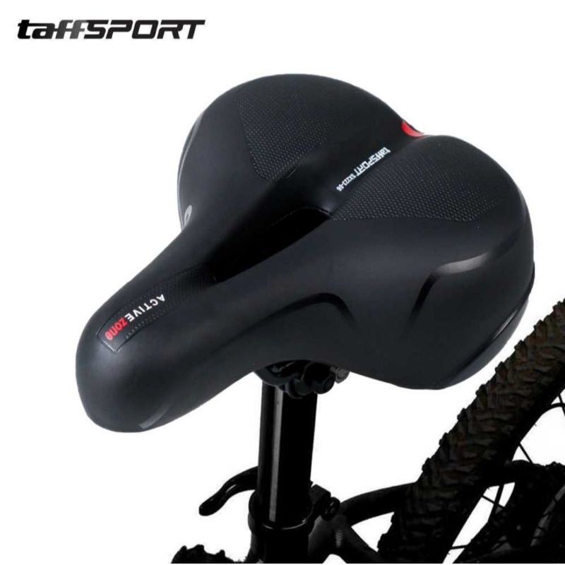 sadel sepeda shock absorption lipat mtb empuk per pegas not gel saddle universal jok reflektif