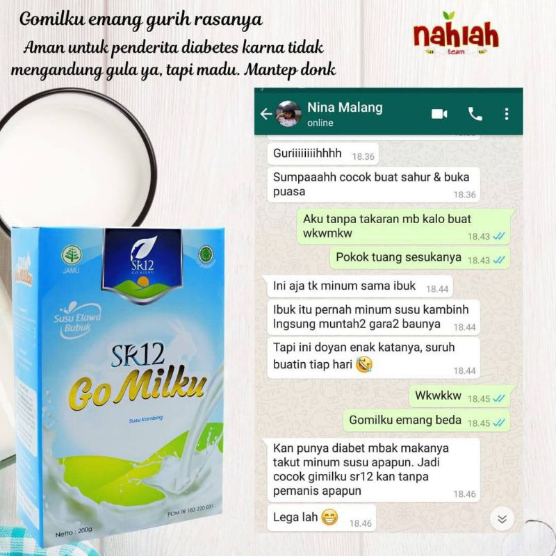 

Go Milku SR12 Halal Susu Kambing Etawa Premium meningkatkan Kesehatan Inmun Aman