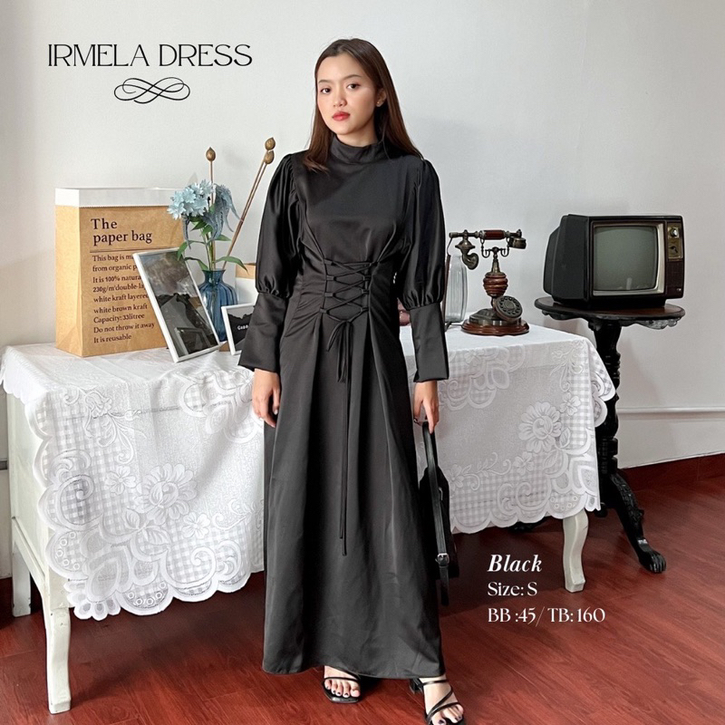 IRMELA DRESS ZISALECTION SIZE L PRELOVED SEKALI PAKAI