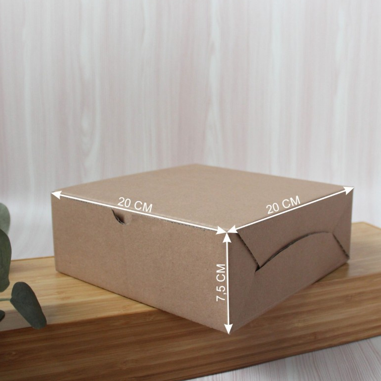 

(10pcs) kardus die cut lebaran dus pudding idul fitri box kotak kemasan parcel hampers eid mubarak ukuran 20x20x7.5cm