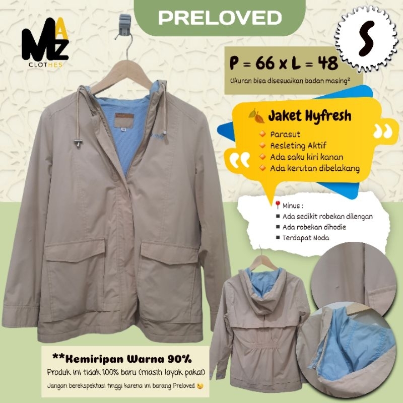 MAZ Preloved - Bekas Jaket Hyfresh Wanita - Jaket Murah Layak Pakai