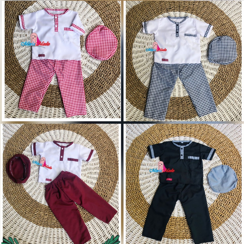 Setelan Baju Koko Anak Premium  Muslim Anak Laki Laki Model Kurta Pakistan Baju Pengajian Aqiqah