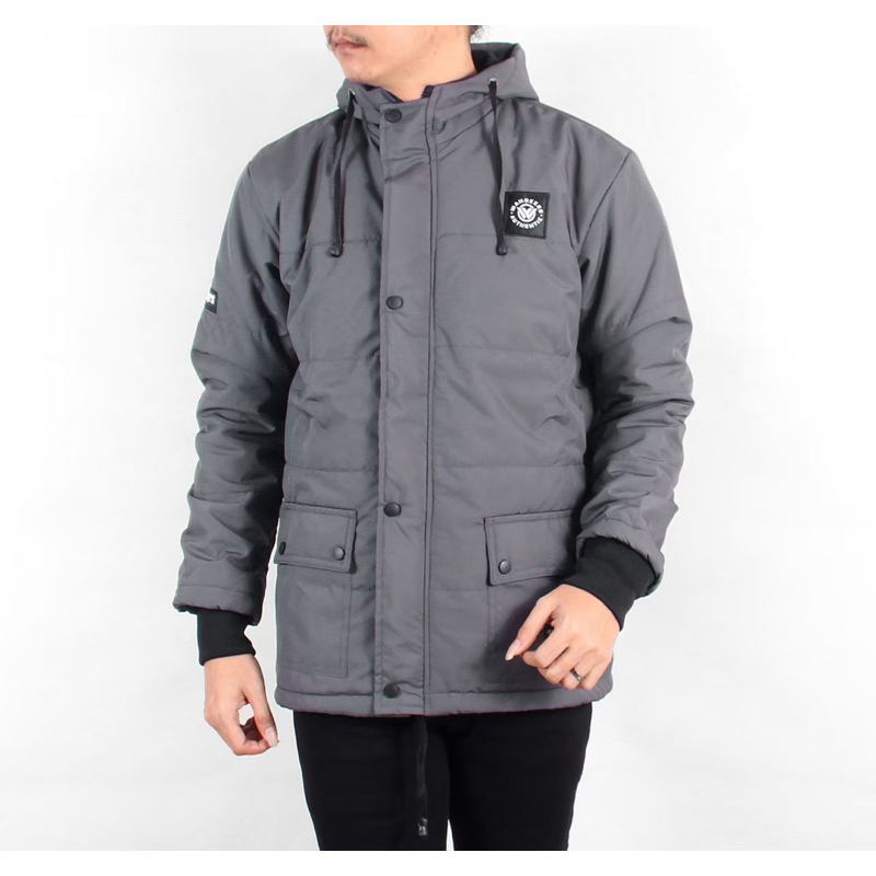 Jacket puffer kembung grey