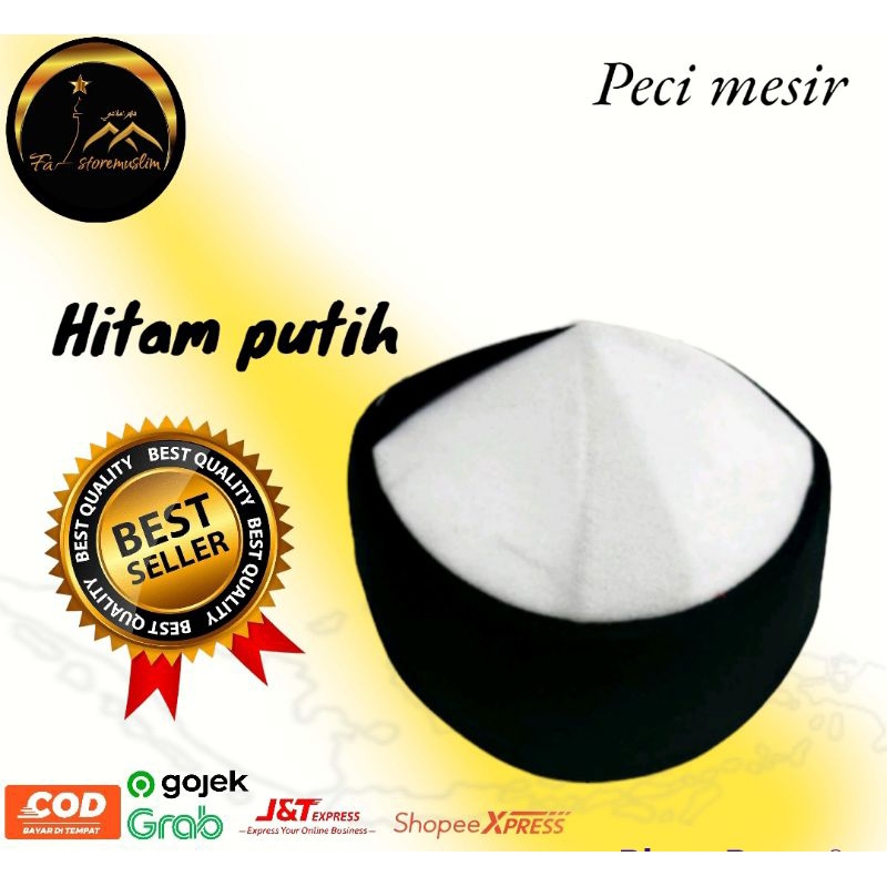 Peci mesir/peci turki tinggi 9cm varian warna